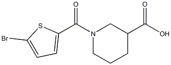 1-[(5-bromothiophen-2-yl)carbonyl]piperidine-3-carboxylic acid