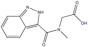 2-(2H-indazol-3-yl-N-methylformamido)acetic acid Structural