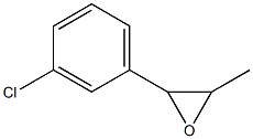 2-(3-chlorophenyl)-3-methyloxirane Structural