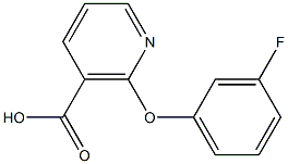 2-(3-fluorophenoxy)nicotinic acid Structural