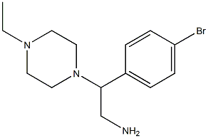 2-(4-bromophenyl)-2-(4-ethylpiperazin-1-yl)ethanamine Structural