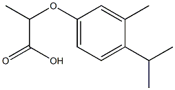 2-(4-isopropyl-3-methylphenoxy)propanoic acid Structural