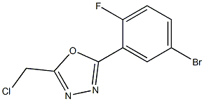 2-(5-bromo-2-fluorophenyl)-5-(chloromethyl)-1,3,4-oxadiazole