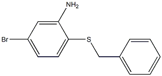 2-(benzylsulfanyl)-5-bromoaniline Structural