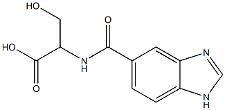 2-[(1H-benzimidazol-5-ylcarbonyl)amino]-3-hydroxypropanoic acid