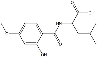 2-[(2-hydroxy-4-methoxybenzoyl)amino]-4-methylpentanoic acid