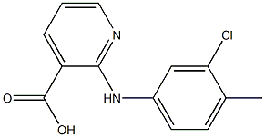 2-[(3-chloro-4-methylphenyl)amino]pyridine-3-carboxylic acid Structural