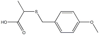 2-[(4-methoxybenzyl)thio]propanoic acid Structural