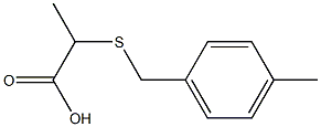 2-[(4-methylbenzyl)thio]propanoic acid Structural