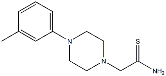 2-[4-(3-methylphenyl)piperazin-1-yl]ethanethioamide