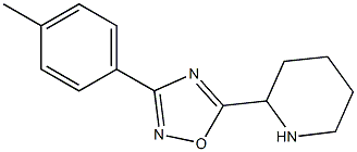 3-(4-methylphenyl)-5-(piperidin-2-yl)-1,2,4-oxadiazole Structural