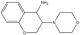 3-(morpholin-4-yl)-3,4-dihydro-2H-1-benzopyran-4-amine Structural