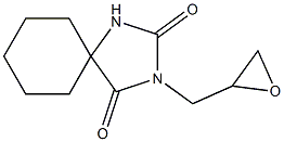 3-(oxiran-2-ylmethyl)-1,3-diazaspiro[4.5]decane-2,4-dione Structural