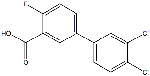 3',4'-dichloro-4-fluoro-1,1'-biphenyl-3-carboxylic acid Structural