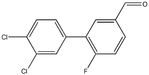 3',4'-dichloro-6-fluoro-1,1'-biphenyl-3-carbaldehyde Structural