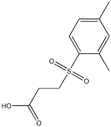 3-[(2,4-dimethylphenyl)sulfonyl]propanoic acid Structural