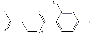 3-[(2-chloro-4-fluorobenzoyl)amino]propanoic acid