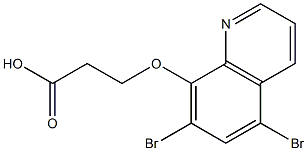 3-[(5,7-dibromoquinolin-8-yl)oxy]propanoic acid