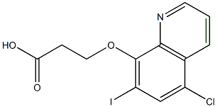 3-[(5-chloro-7-iodoquinolin-8-yl)oxy]propanoic acid