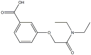 3-[2-(diethylamino)-2-oxoethoxy]benzoic acid Structural