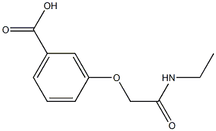 3-[2-(ethylamino)-2-oxoethoxy]benzoic acid Structural