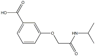 3-[2-(isopropylamino)-2-oxoethoxy]benzoic acid Structural