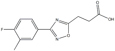 3-[3-(4-fluoro-3-methylphenyl)-1,2,4-oxadiazol-5-yl]propanoic acid