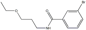 3-bromo-N-(3-ethoxypropyl)benzamide Structural