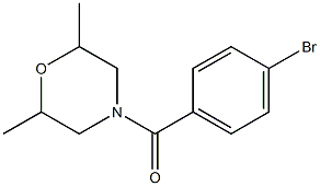 4-(4-bromobenzoyl)-2,6-dimethylmorpholine