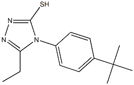 4-(4-tert-butylphenyl)-5-ethyl-4H-1,2,4-triazole-3-thiol Structural