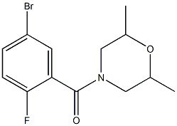 4-(5-bromo-2-fluorobenzoyl)-2,6-dimethylmorpholine