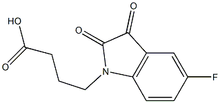 4-(5-fluoro-2,3-dioxo-2,3-dihydro-1H-indol-1-yl)butanoic acid