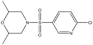 4-[(6-chloropyridine-3-)sulfonyl]-2,6-dimethylmorpholine