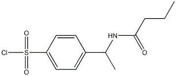 4-[1-(butyrylamino)ethyl]benzenesulfonyl chloride