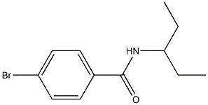 4-bromo-N-(1-ethylpropyl)benzamide Structural