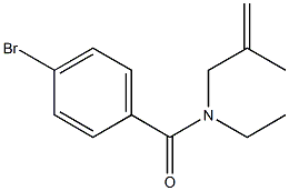 4-bromo-N-ethyl-N-(2-methylprop-2-enyl)benzamide Structural