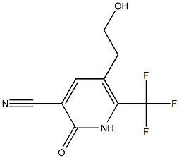 5-(2-hydroxyethyl)-2-oxo-6-(trifluoromethyl)-1,2-dihydropyridine-3-carbonitrile Structural