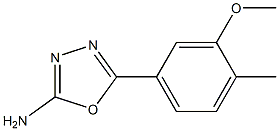 5-(3-methoxy-4-methylphenyl)-1,3,4-oxadiazol-2-amine