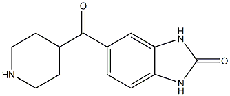 5-(piperidin-4-ylcarbonyl)-1,3-dihydro-2H-benzimidazol-2-one Structural