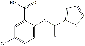 5-chloro-2-[(thien-2-ylcarbonyl)amino]benzoic acid Structural