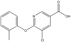 5-chloro-6-(2-methylphenoxy)nicotinic acid