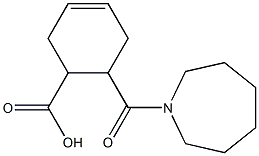 6-(azepan-1-ylcarbonyl)cyclohex-3-ene-1-carboxylic acid Structural