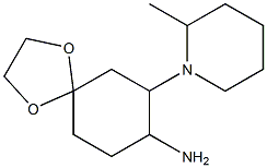 7-(2-methylpiperidin-1-yl)-1,4-dioxaspiro[4.5]dec-8-ylamine