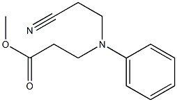 methyl 3-[(2-cyanoethyl)(phenyl)amino]propanoate Structural