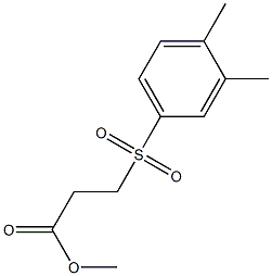 methyl 3-[(3,4-dimethylbenzene)sulfonyl]propanoate Structural