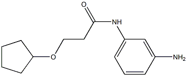 N-(3-aminophenyl)-3-(cyclopentyloxy)propanamide Structural