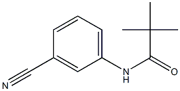 N-(3-cyanophenyl)-2,2-dimethylpropanamide Structural