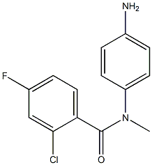 N-(4-aminophenyl)-2-chloro-4-fluoro-N-methylbenzamide Structural