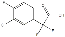 (3-Chloro-4-fluorophenyl)-difluoroacetic acid Structural