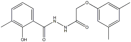 N'-[(3,5-dimethylphenoxy)acetyl]-2-hydroxy-3-methylbenzohydrazide